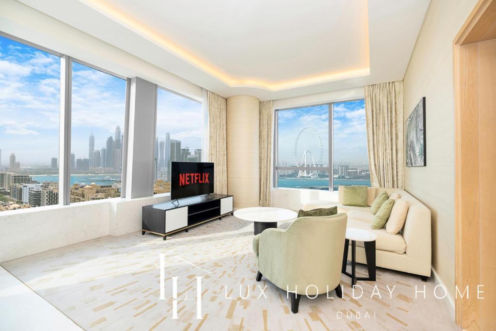 דובאי Lux Iconic Views At The Palm Tower Suite 2 מראה חיצוני תמונה
