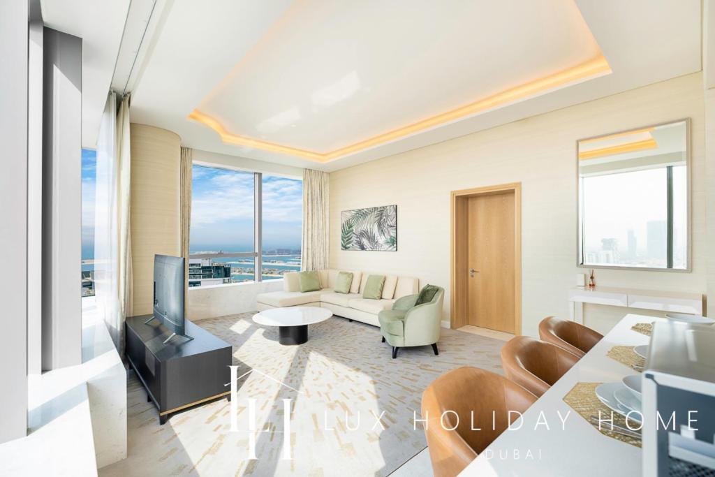 דובאי Lux Iconic Views At The Palm Tower Suite 2 מראה חיצוני תמונה