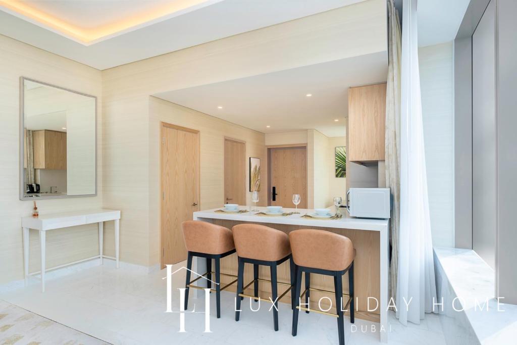 דובאי Lux Iconic Views At The Palm Tower Suite 2 מראה חיצוני תמונה